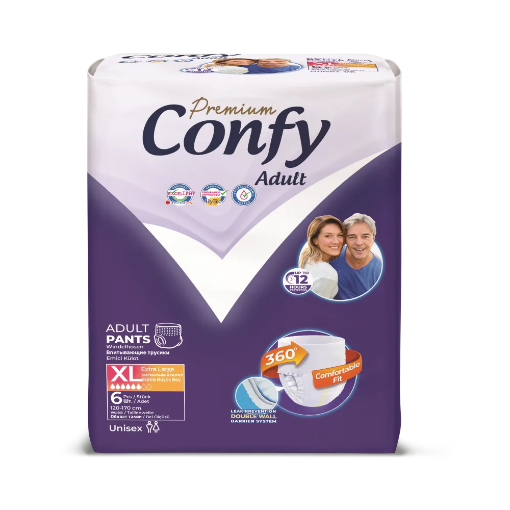 Confy Premium Adult Pants EXTRALARGE STD, Chiloți pentru adulți, 6 buc.