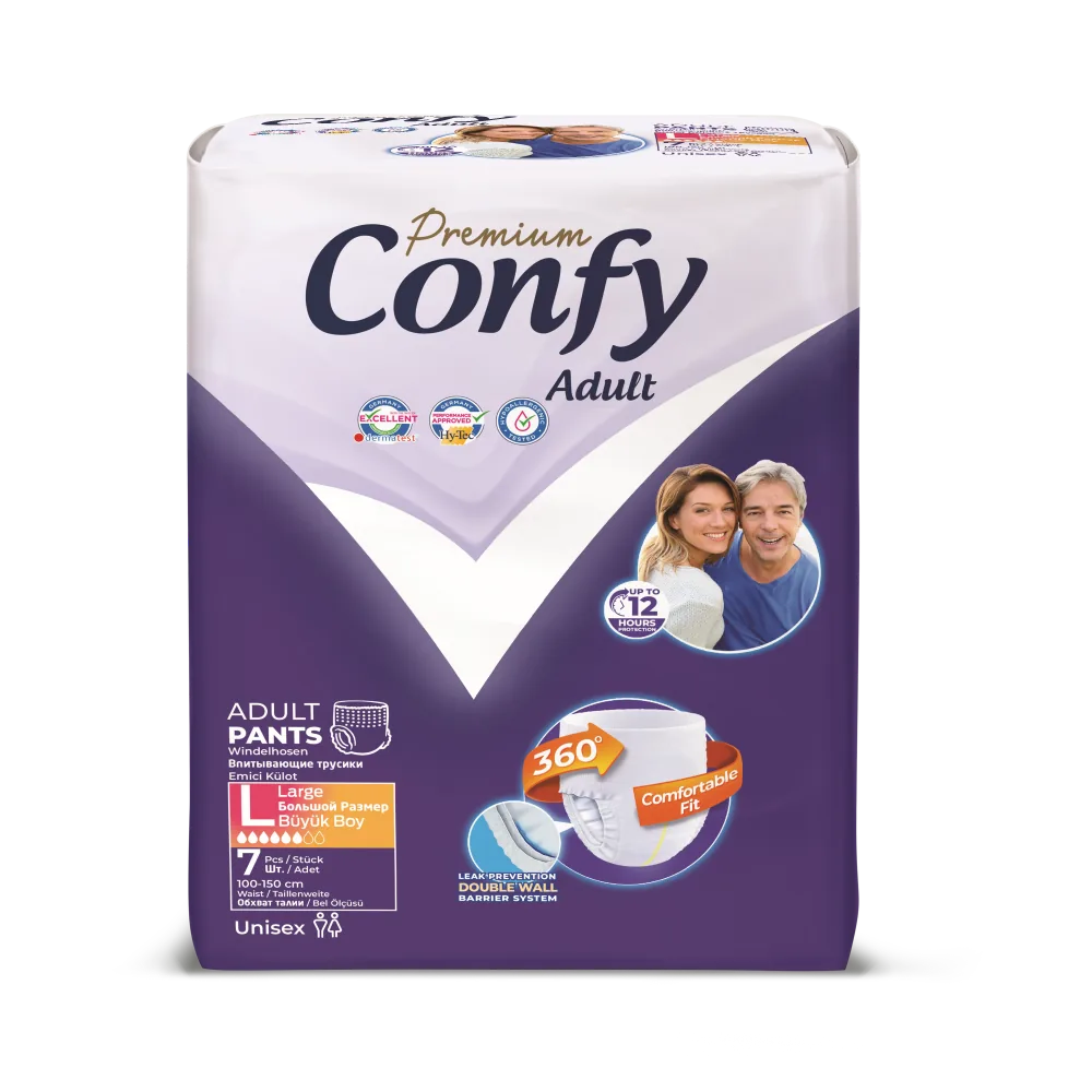 Confy Premium Adult Pants LARGE STD, Chiloți pentru adulți, 7 buc.