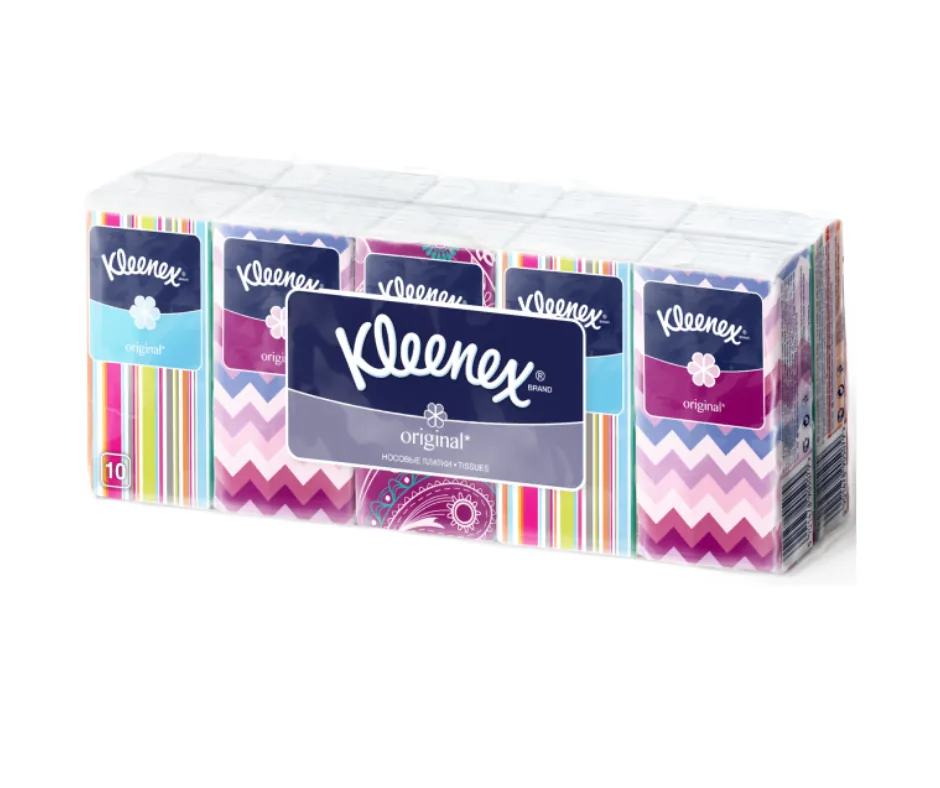 Платочки Kleenex, Белые, 10 штук
