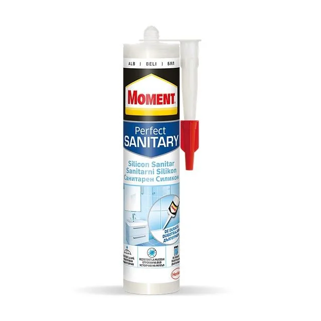 Moment силикон санитарный, белый, 280 мл.