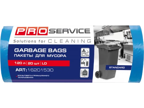PROservice  Sac Menajer LD, 70*109cm, 120L/20 buc., albastru  