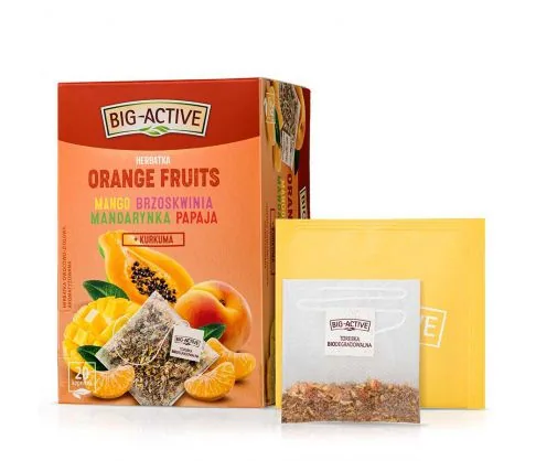 Чай Big-Active Фруктовый чай Orange Fruits 20 пакетиков
