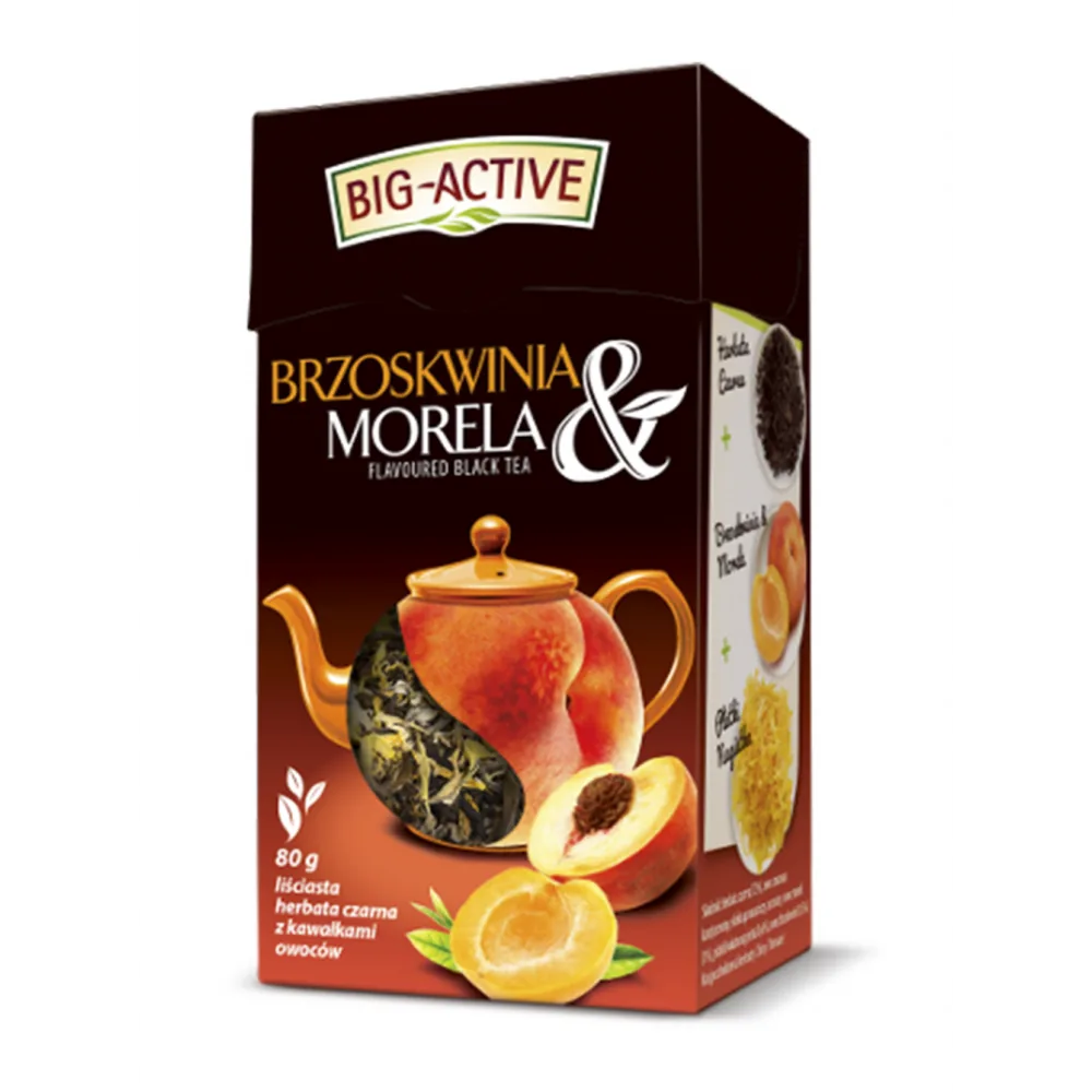 Чай черный Big Active with Peach & Apricot, 80 г