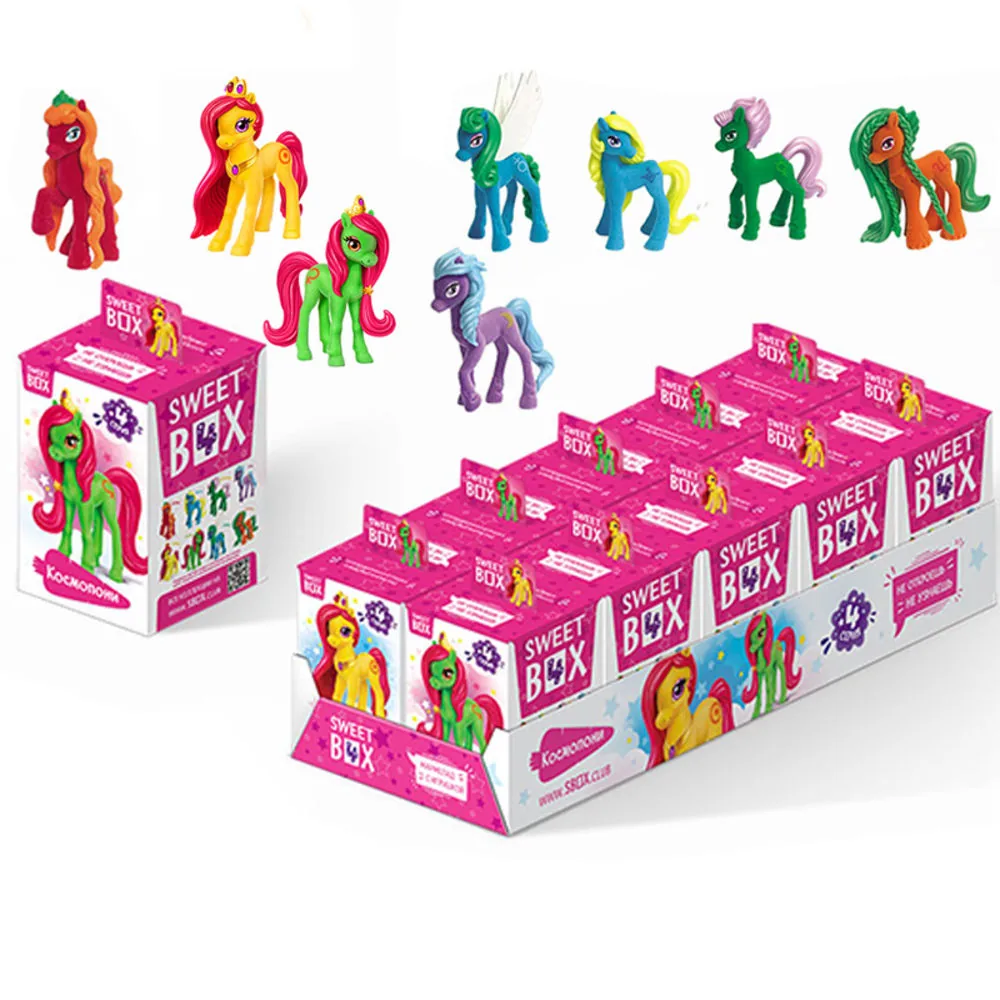 Marmeladă cu jucărie SweetBox Пони-сладкоежки, 10g