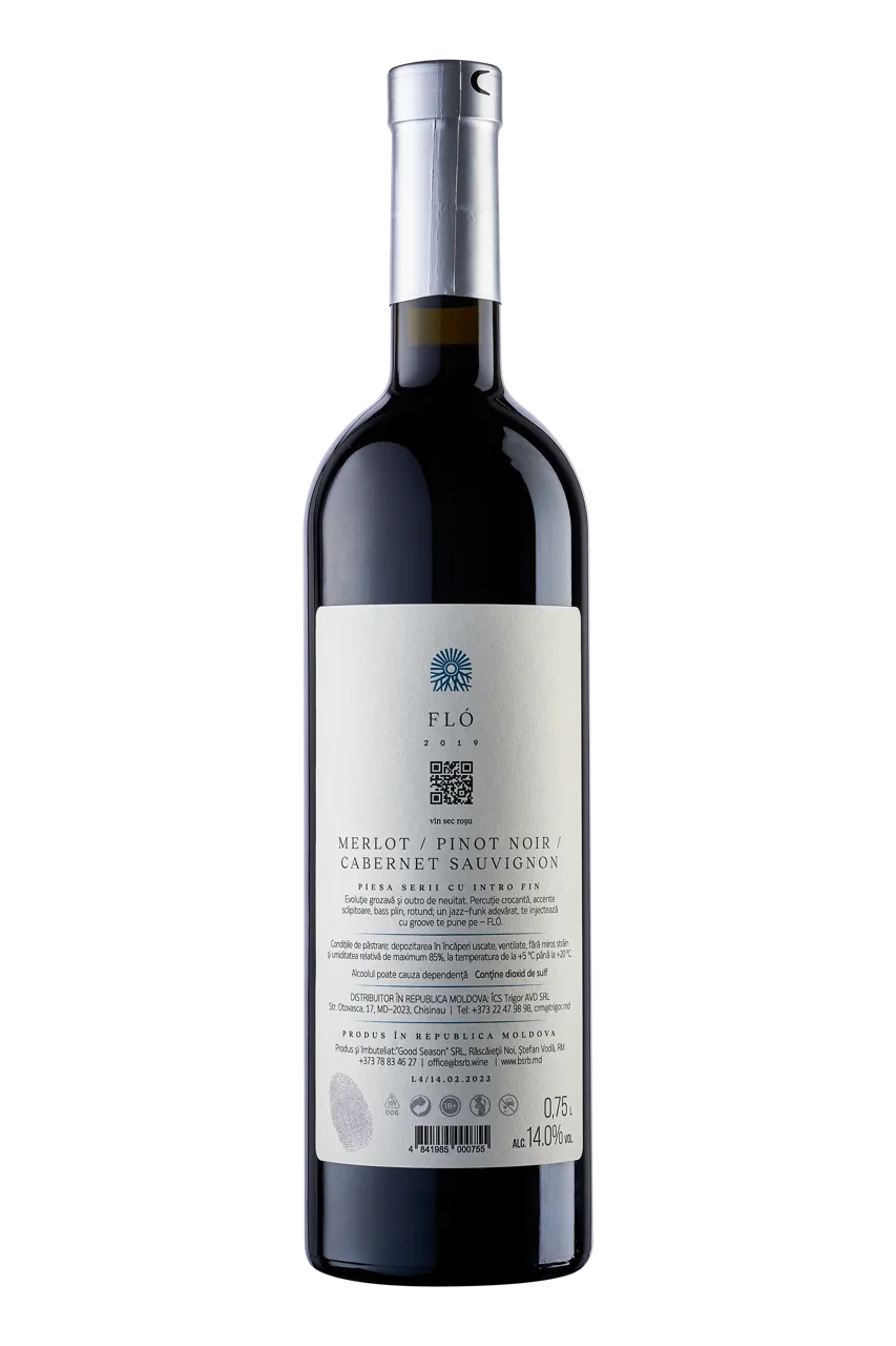 Land of Basarabia  Flo, Merlot, Pinot Noir, Cabernet Sauvignon,  красное сухое,  0.75Л