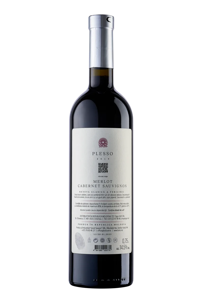 Land of Basarabia Plesso, Merlot, Cabernet Sauvignon,  красное сухое,  0.75Л