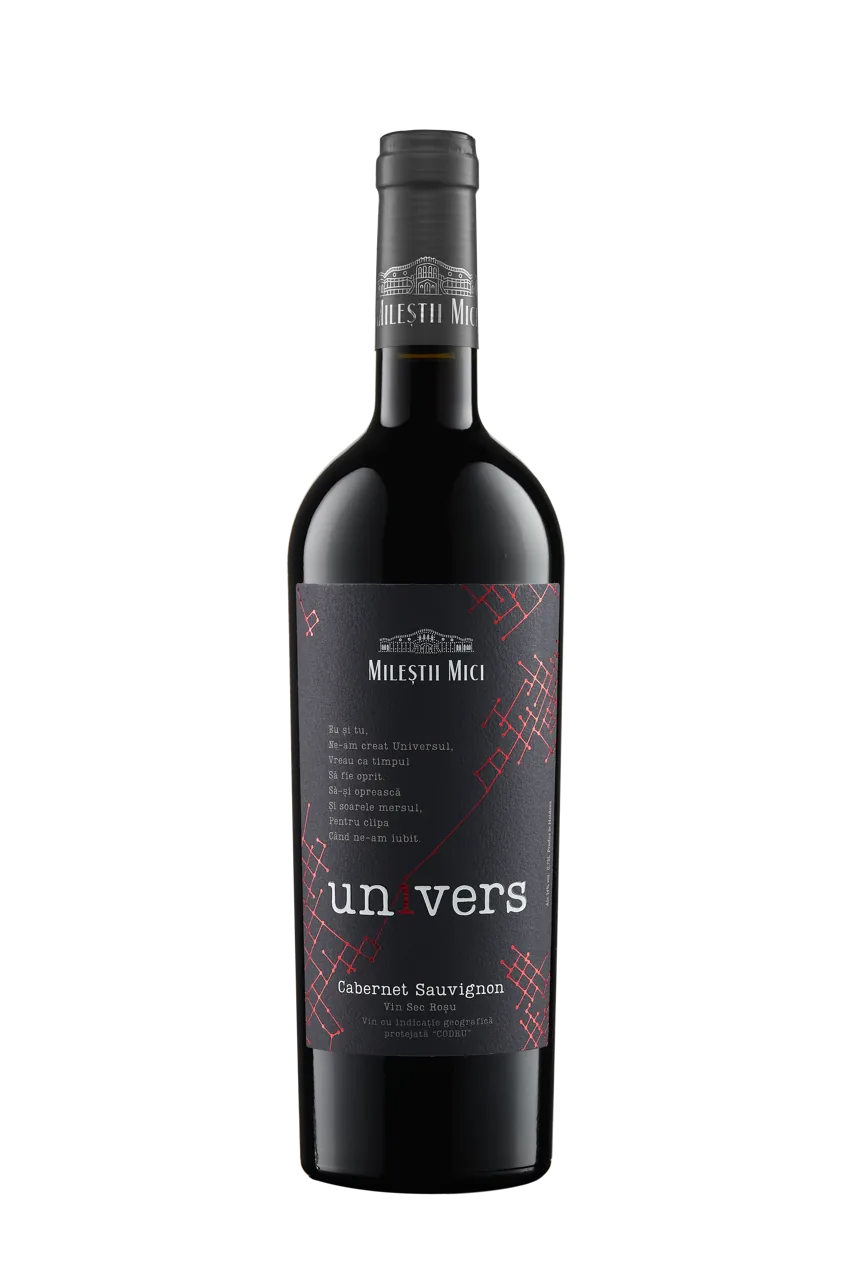 Mileștii Mici Univers, Cabernet Sauvignon IGP 2020, vin sec roșu, 0.75 L