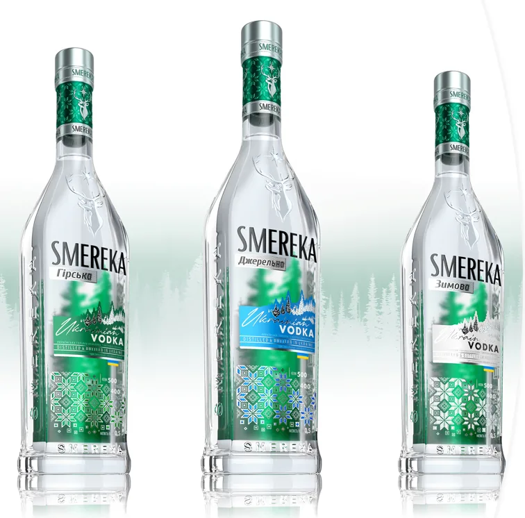 Vodcă Smereka Gornaia 40%,  0.5 L