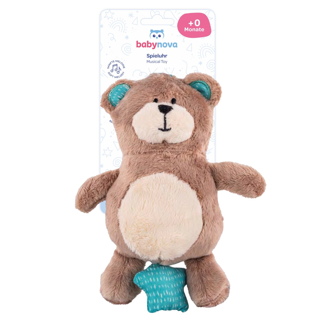 ”Baby-Nova” Jucărie muzicală, 0 luni+, fără BPA, 1buc. (31246)