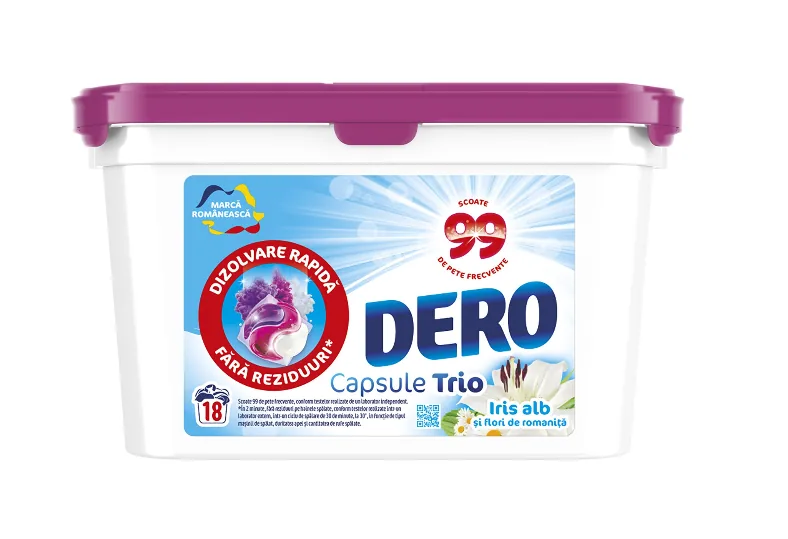 Dero Capsule Trio, белый ирис и ромашка, 18 капсул