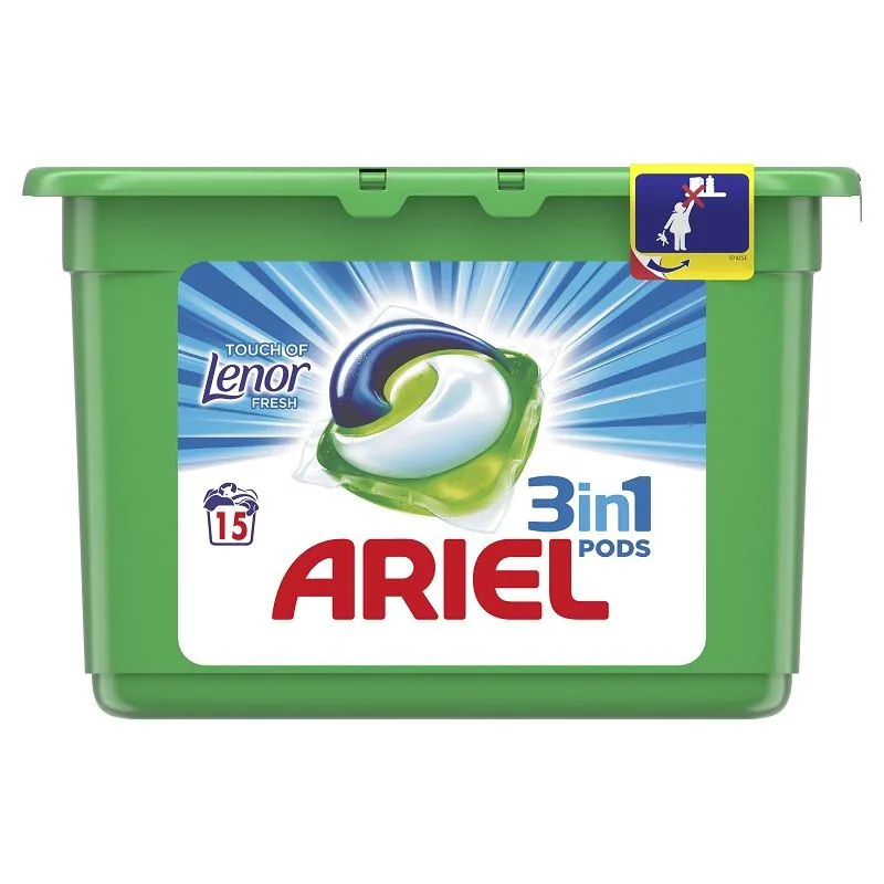 Detergent capsule Ariel Pods Fresh Gel, 15 buc.