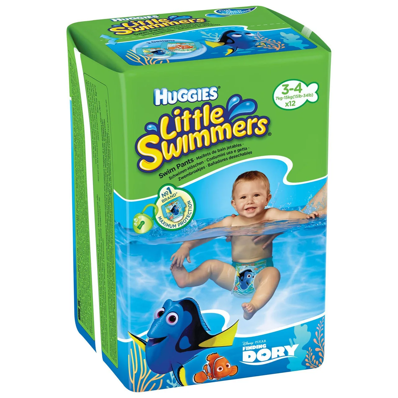 Scutece-chiloţel pentru apă Huggies Little Swimmers nr. 3-4 (7-15 kg), 12 buc.  
