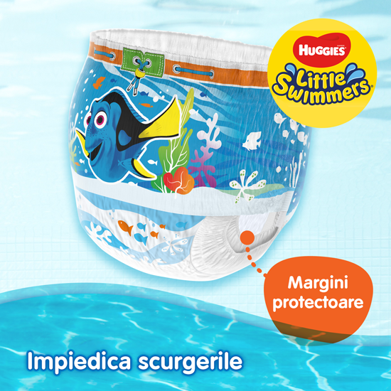 Подгузники для плавания Huggies Little Swimmers  5-6  (12-18 kg),  11 шт.