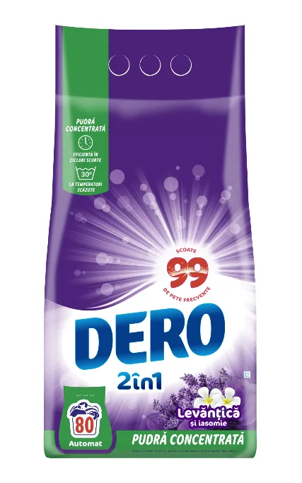 Dero Automat 2в1 Лаванда и Жасмин 6 кг (80 стирок)