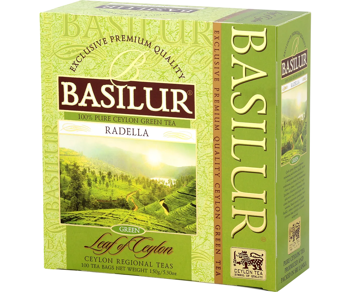 Ceai verde  Basilur Leaf of Ceylon  RADELLA GREEN  100*1,5g