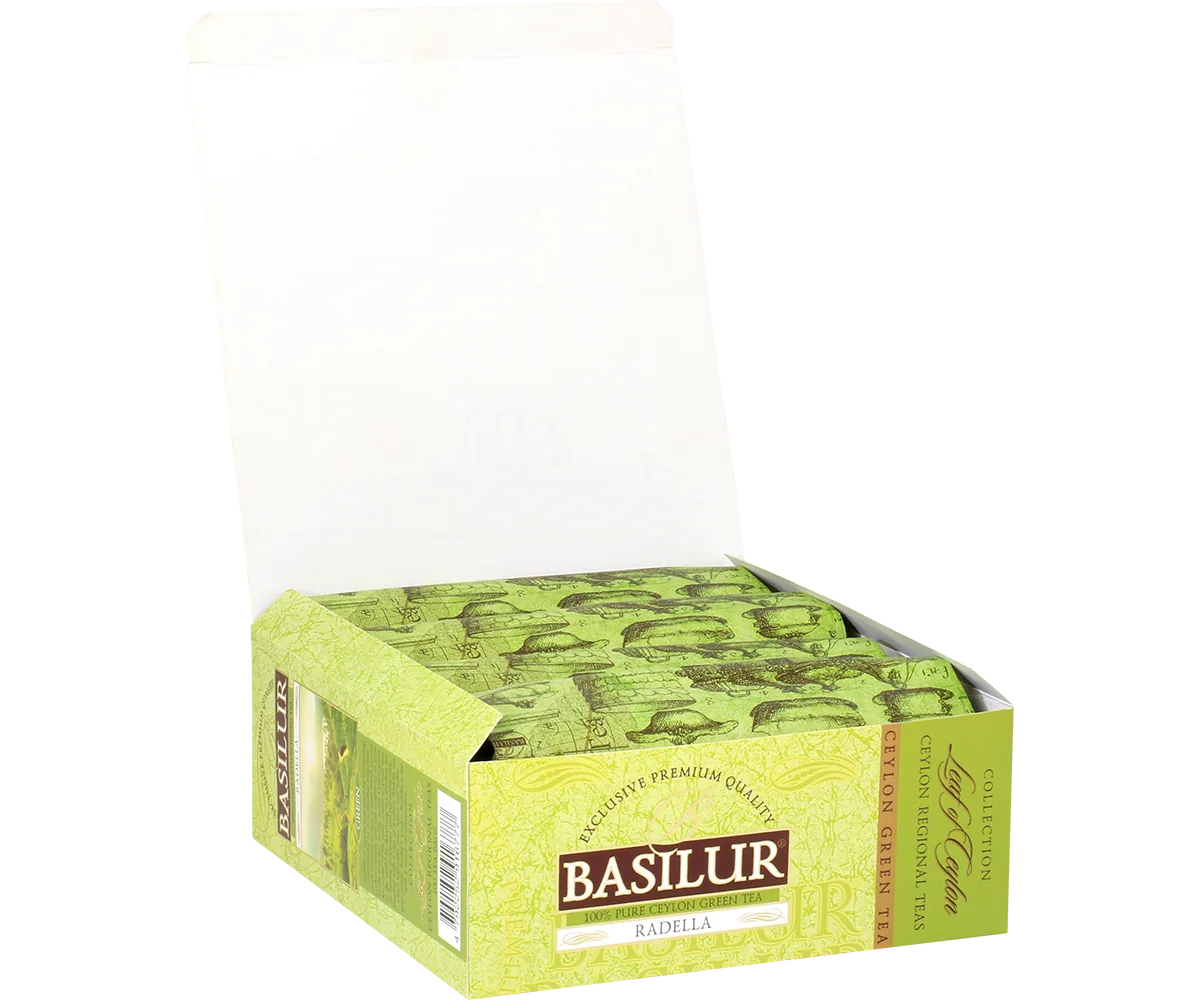 Ceai verde  Basilur Leaf of Ceylon  RADELLA GREEN  100*1,5g