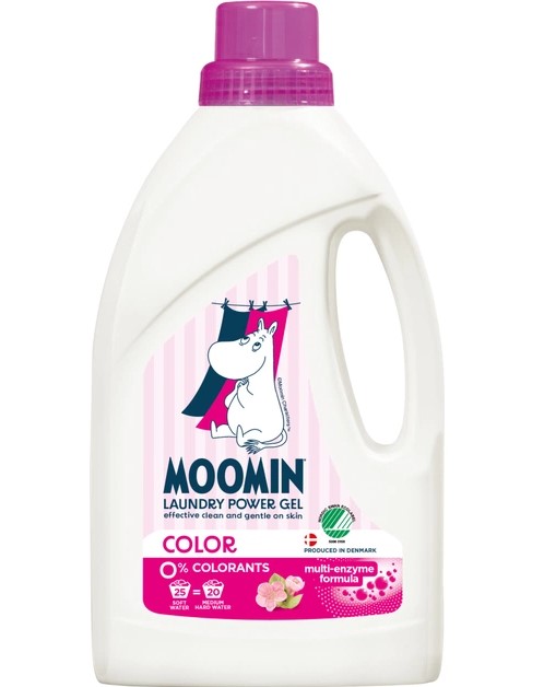 Gel pentru spălat rufe MOOMIN Color 900ml  (25spălări)