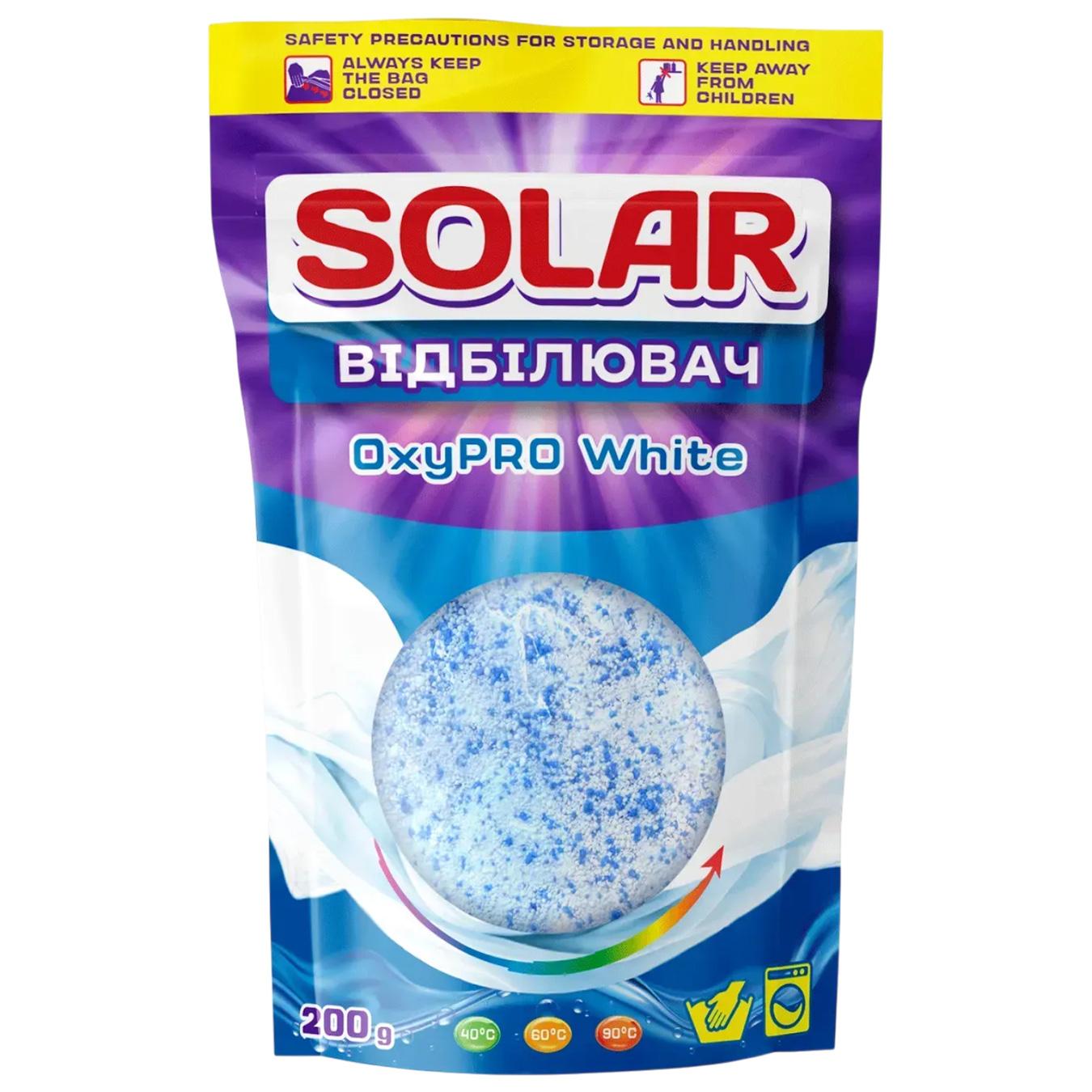 Înălbitor pentru țesături pe bază de oxigen SOLAR Bleach OXYPRO WHITE 200g