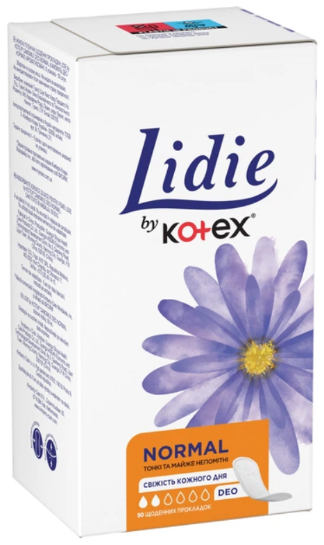 Absorbante zilnice Lidie by Kotex Deo, 50 buc.