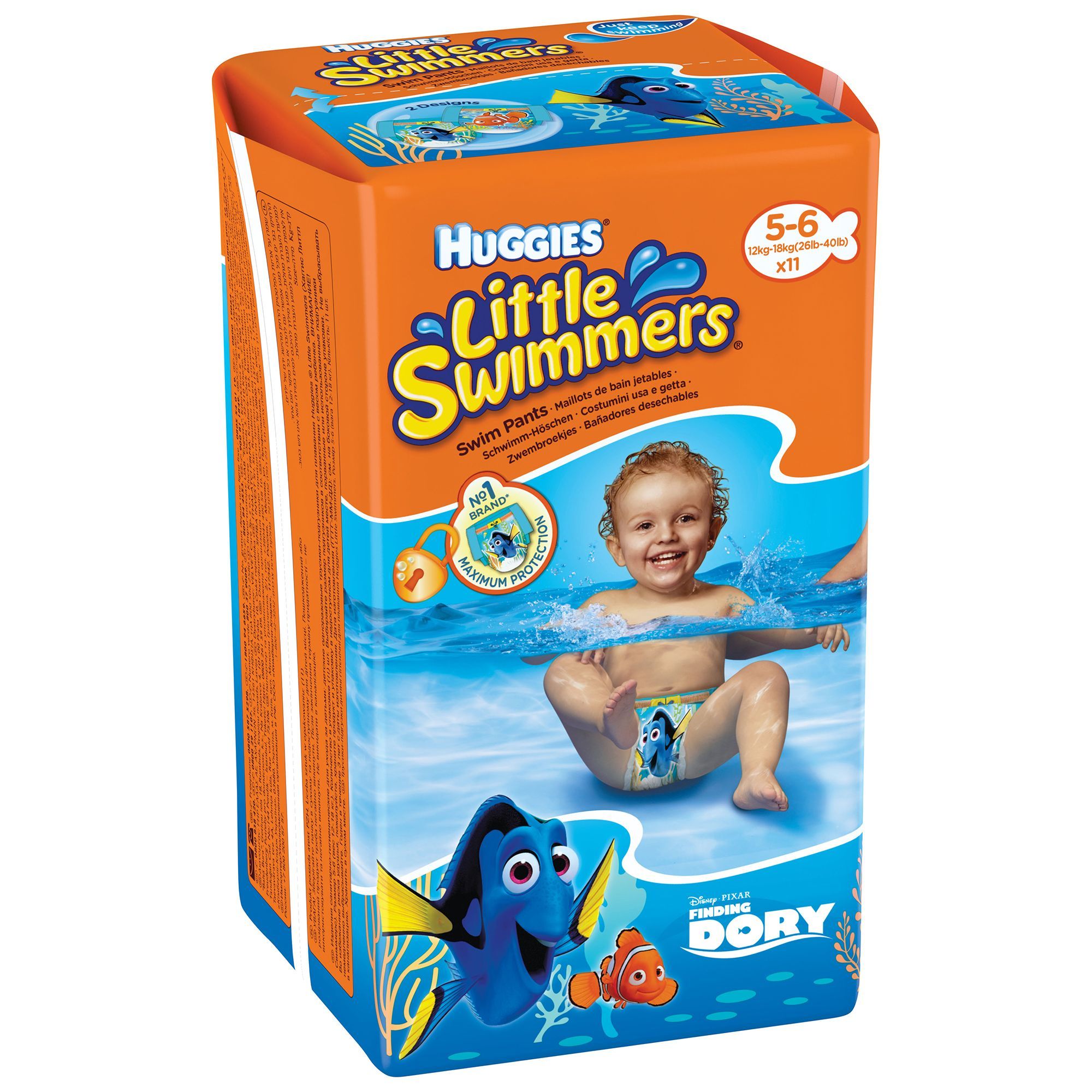 Подгузники для плавания Huggies Little Swimmers  5-6  (12-18 kg),  11 шт. 
