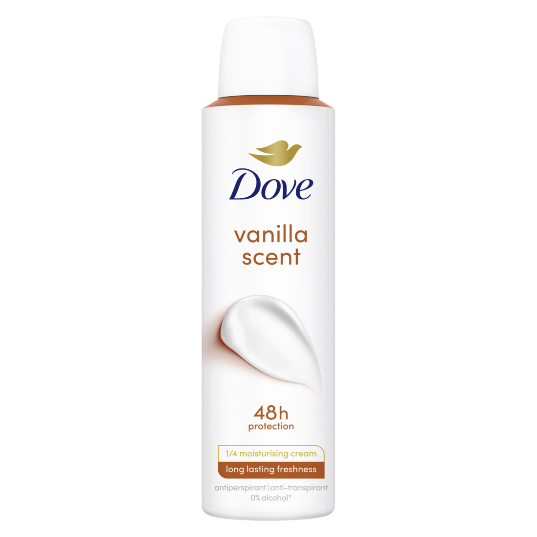 Antiperspirant spray Dove Deo Vanilla Scent 150 ml.