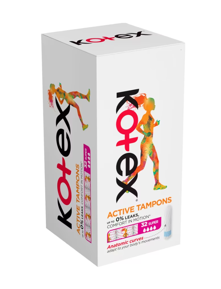 Tampoane igienice Kotex Active Super, 32 buc.