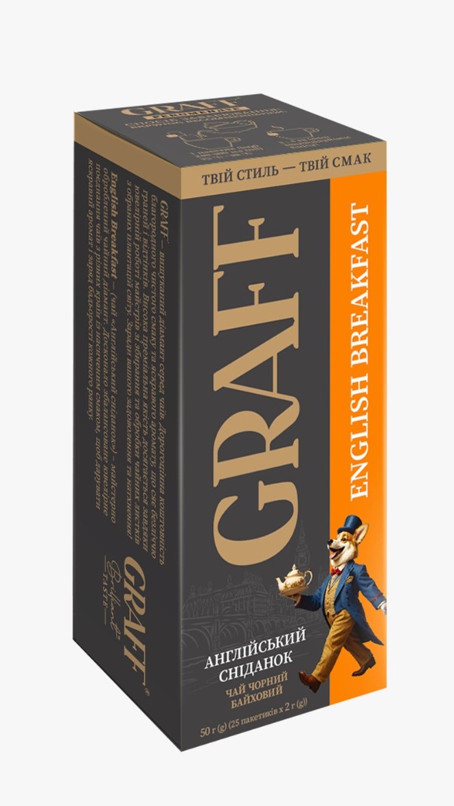 GRAFF English Breakfast, ceai negru, 25 pac.
