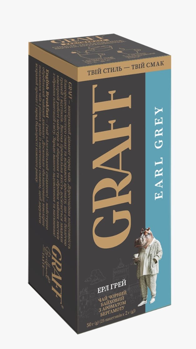 GRAFF Earl Grey, ceai negru, 25 pac