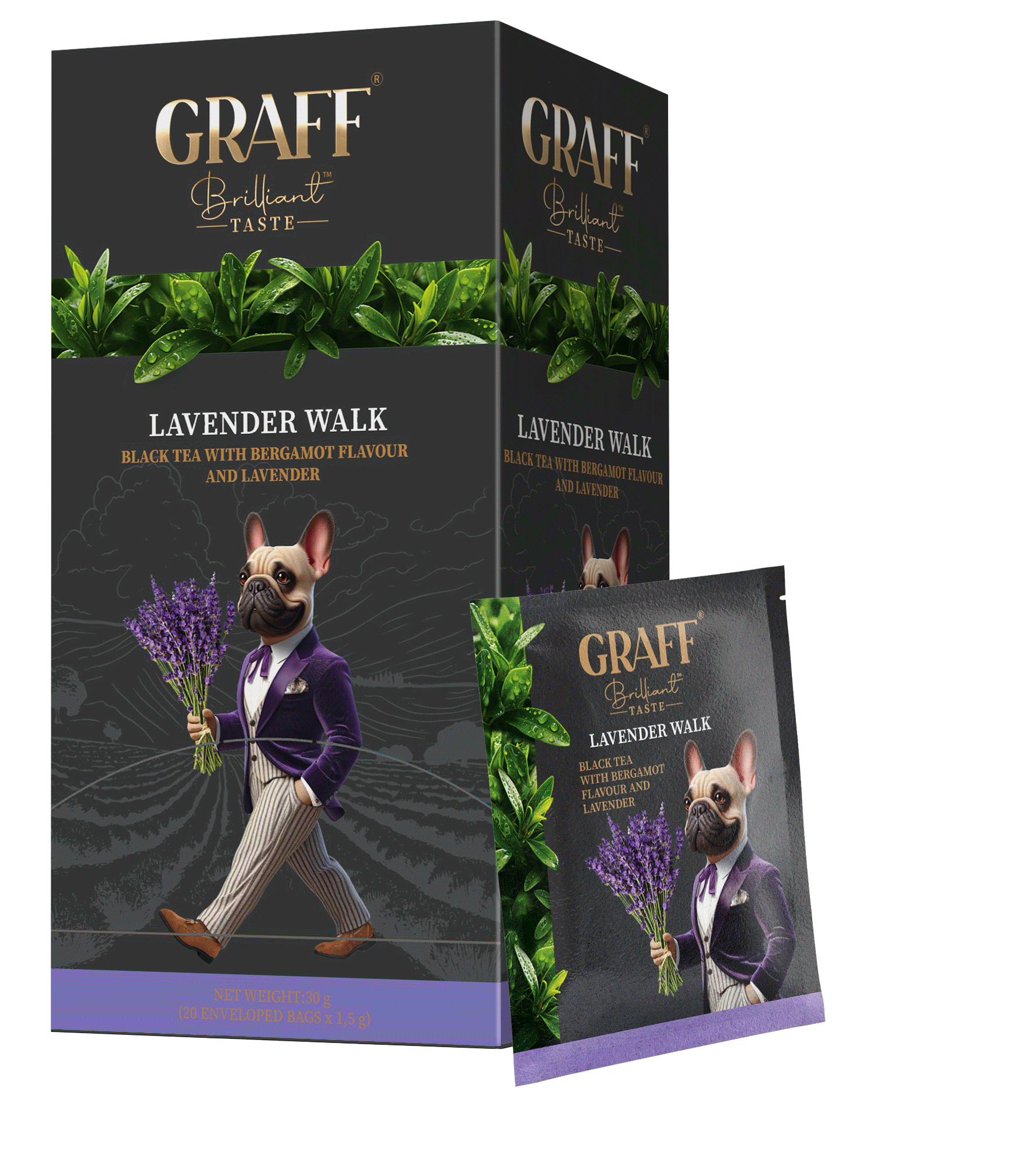 GRAFF Lavender Walk, ceai negru, 20 pac
