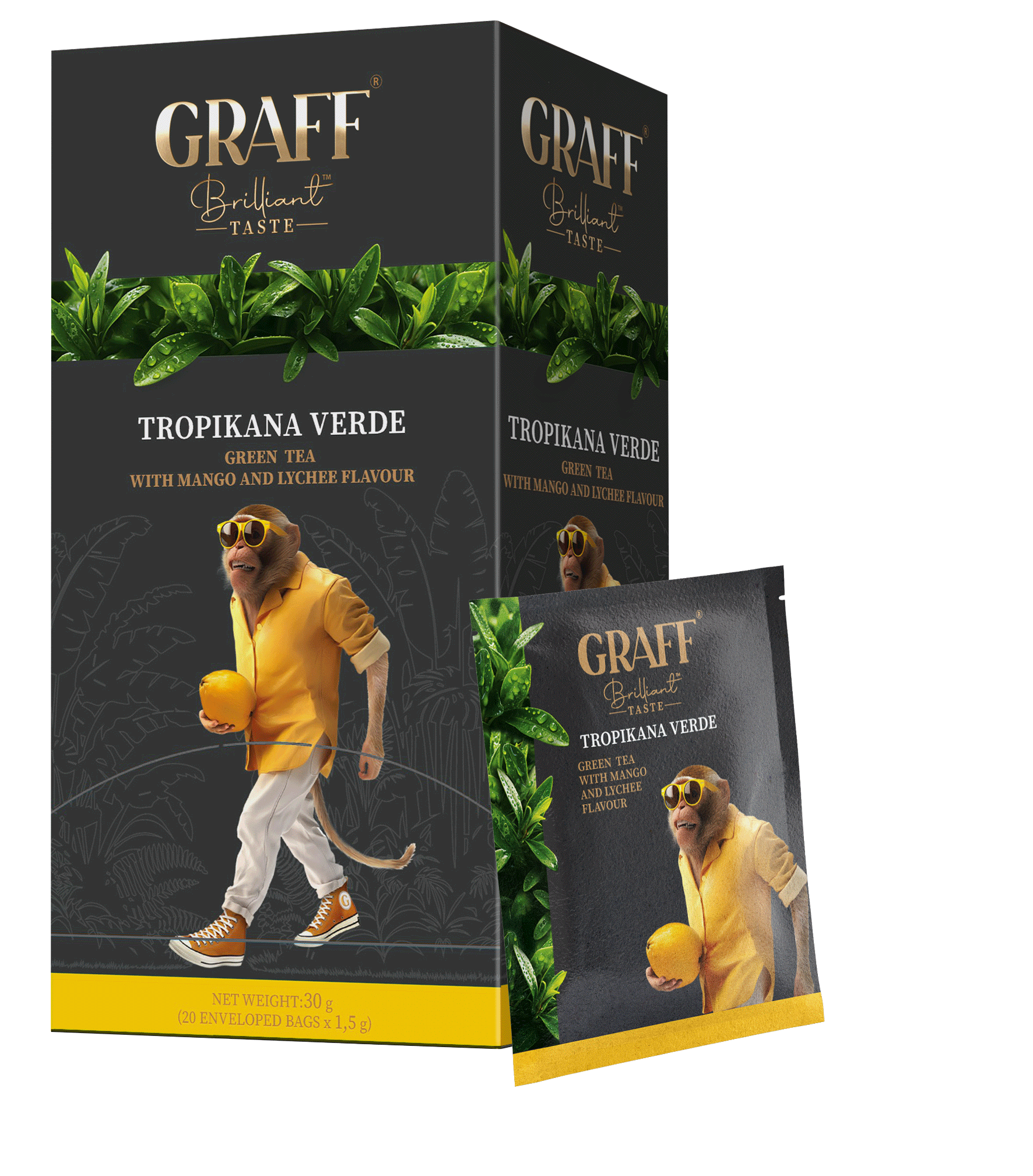 GRAFF Tropicana verde, ceai verde, 20 pac