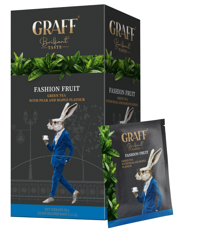 GRAFF Fashion fruit, ceai verde, 20 pac