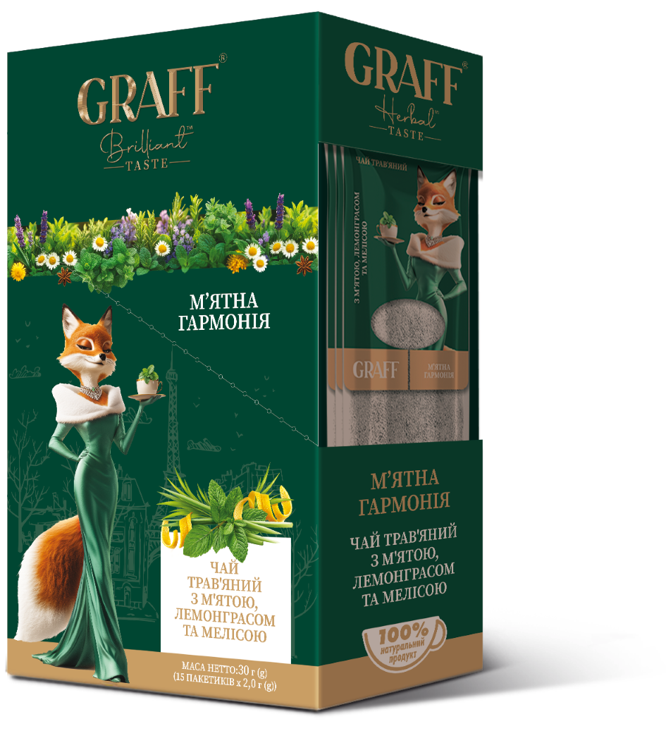 GRAFF Mint Harmony, Ceai de plante, 15 pac