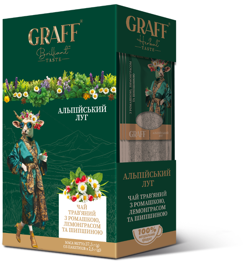 GRAFF Alpine Meadow, Ceai de plante, 15pac