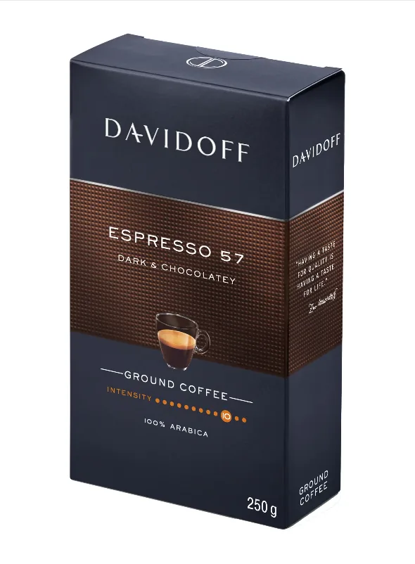 Cafea măcinată Davidoff Espresso 57, 250 gr