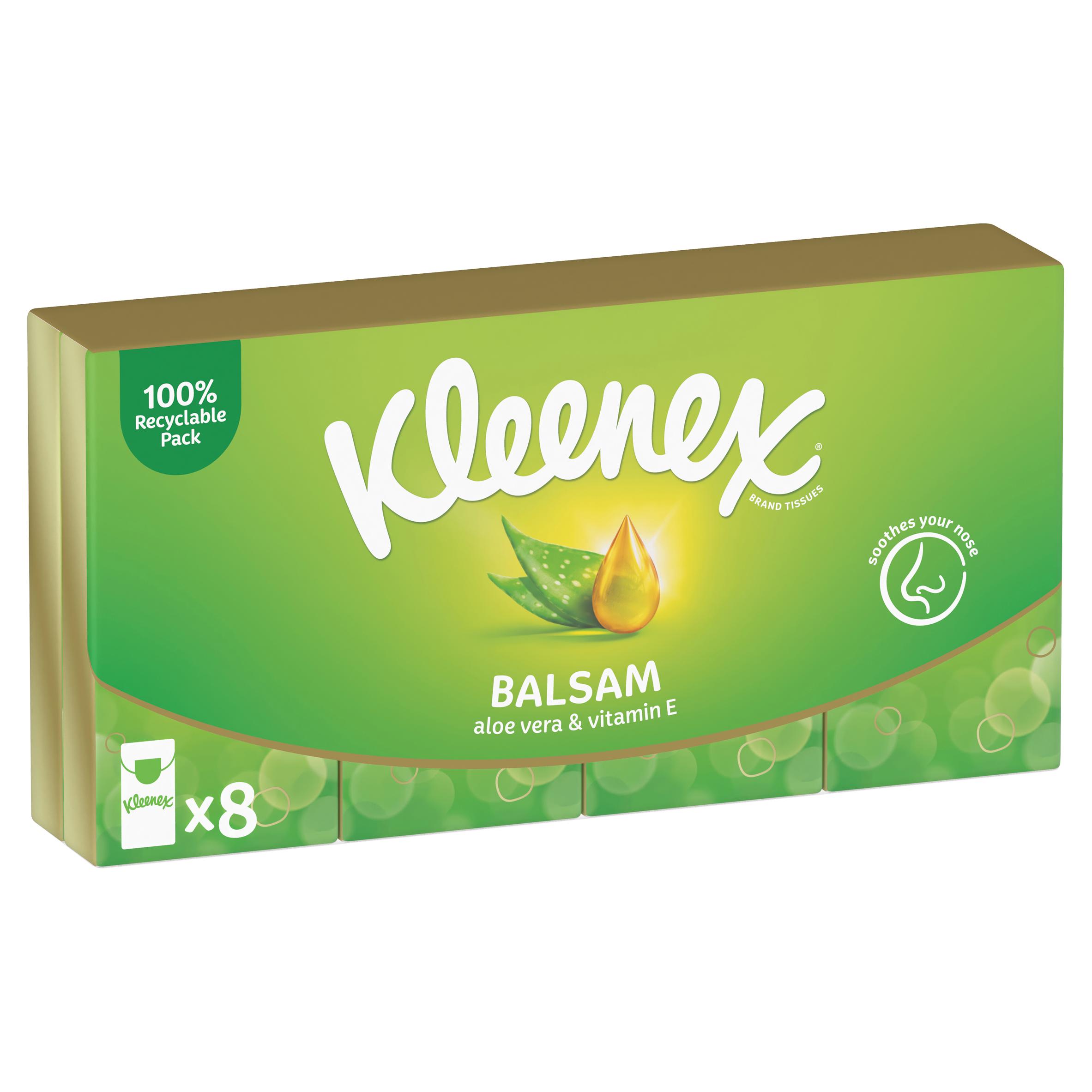 Batiste nazale Kleenex Balsam, 8 buc.