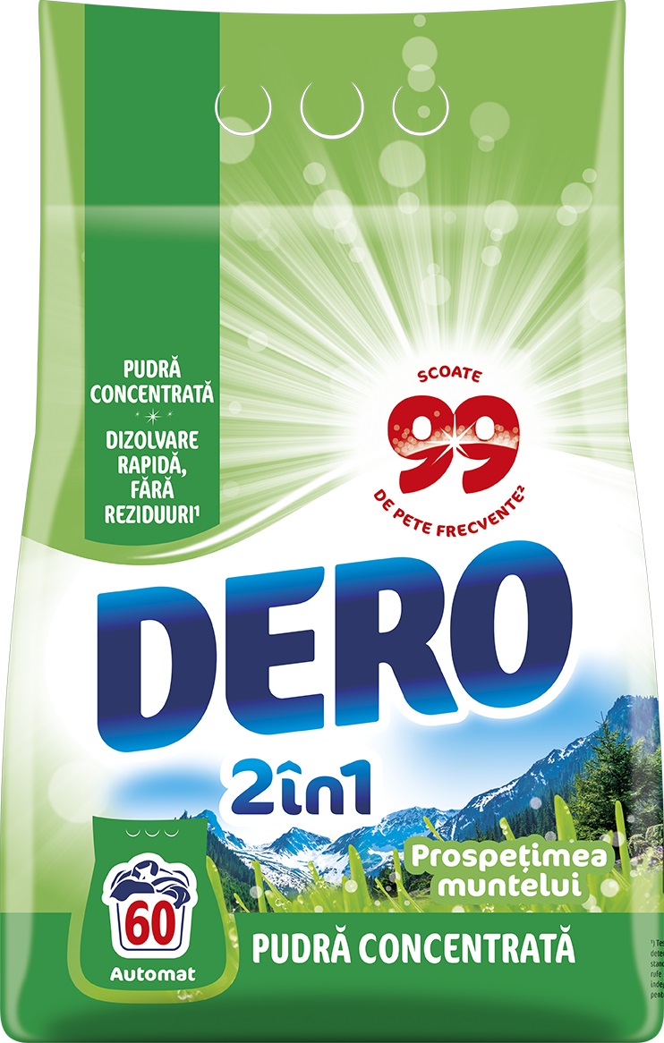 Detergent Dero Automat  2in1 Prospetimea Muntelui 4.5Kg (60 spalari)