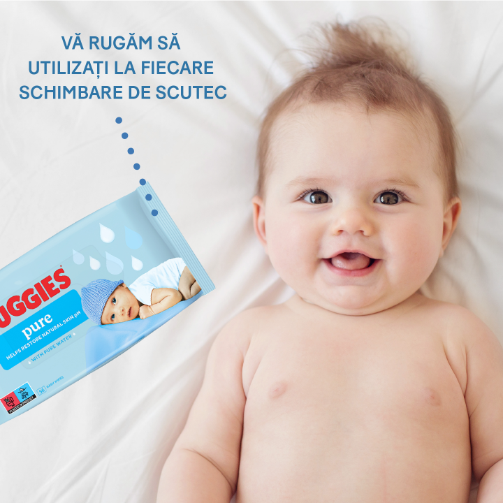 Şerveţele umede Huggies Pure Triple, 3 x 56 buc