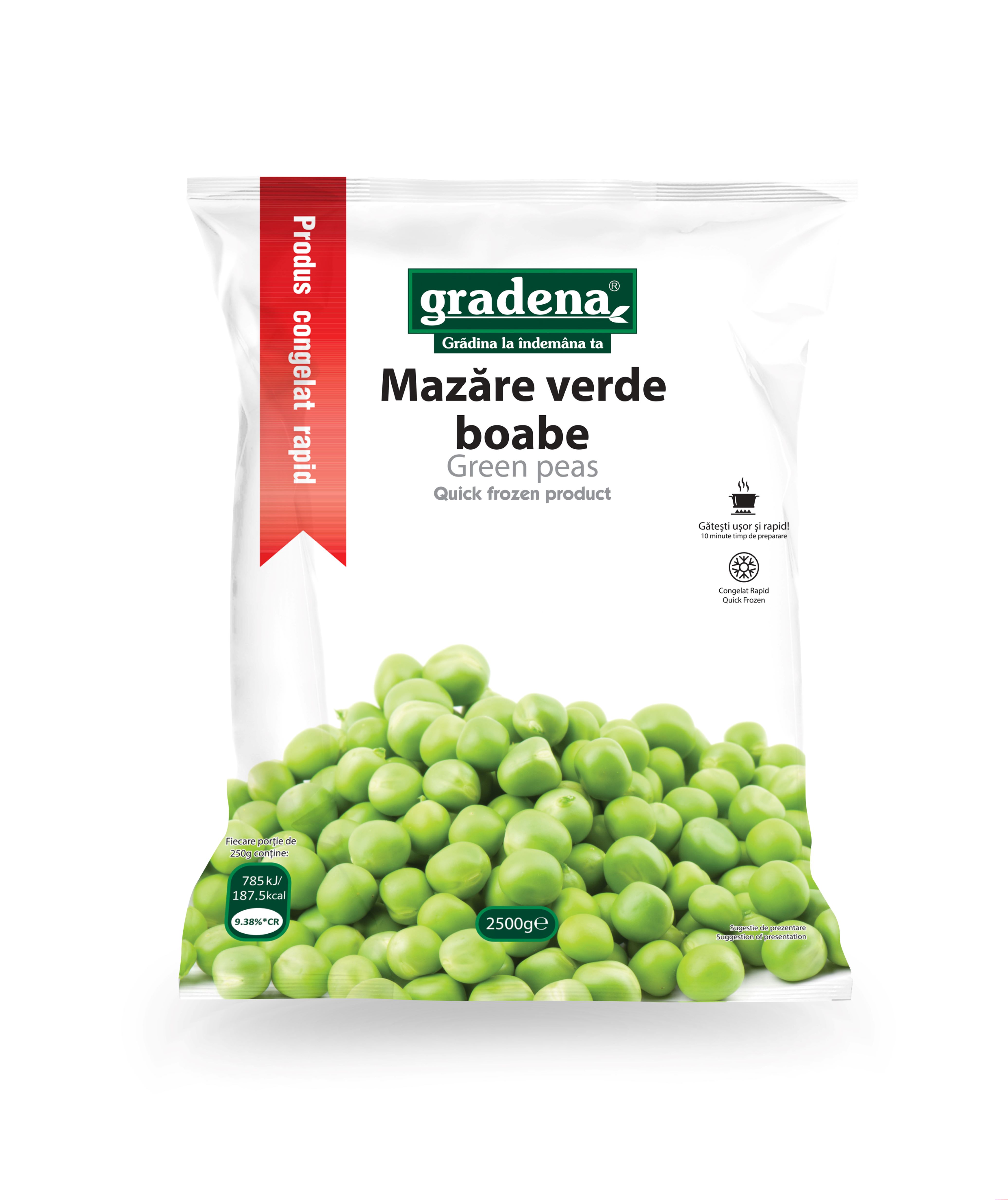 GRADENA  Mazăre verde  2,5kg
