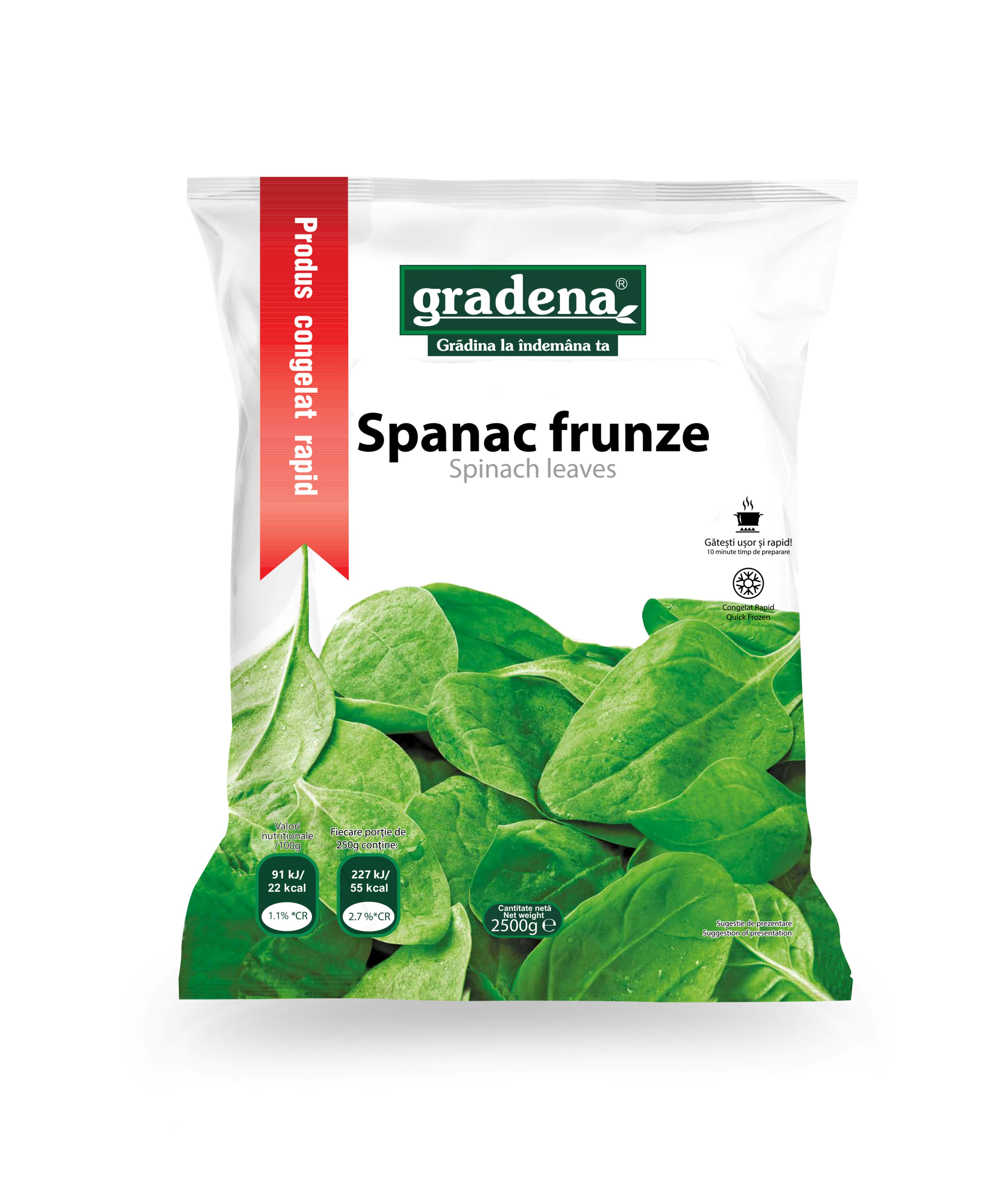 GRADENA  Spanac frunze  2,5kg