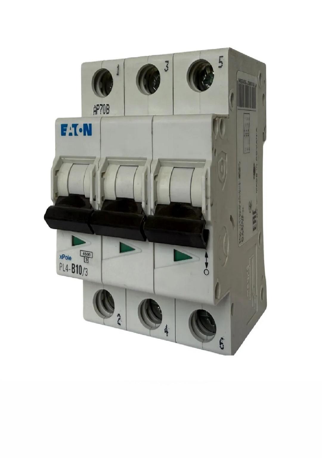 Модульный автоматический выключатель PL4-B10/3