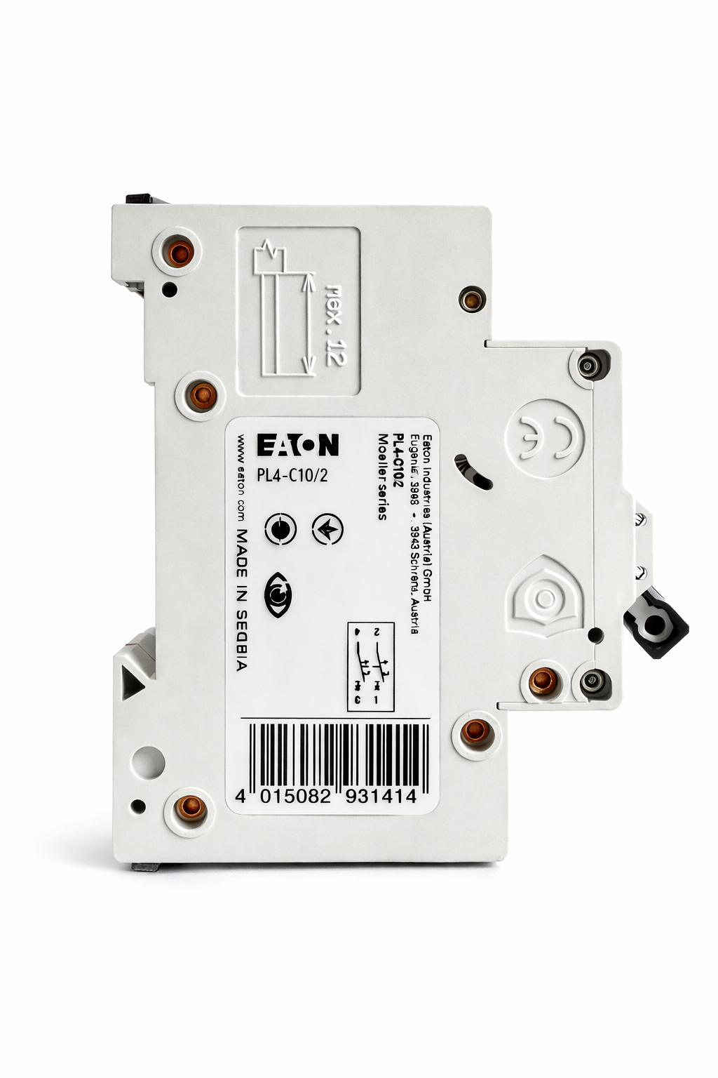 Модульный автоматический выключатель PL4-C10/2