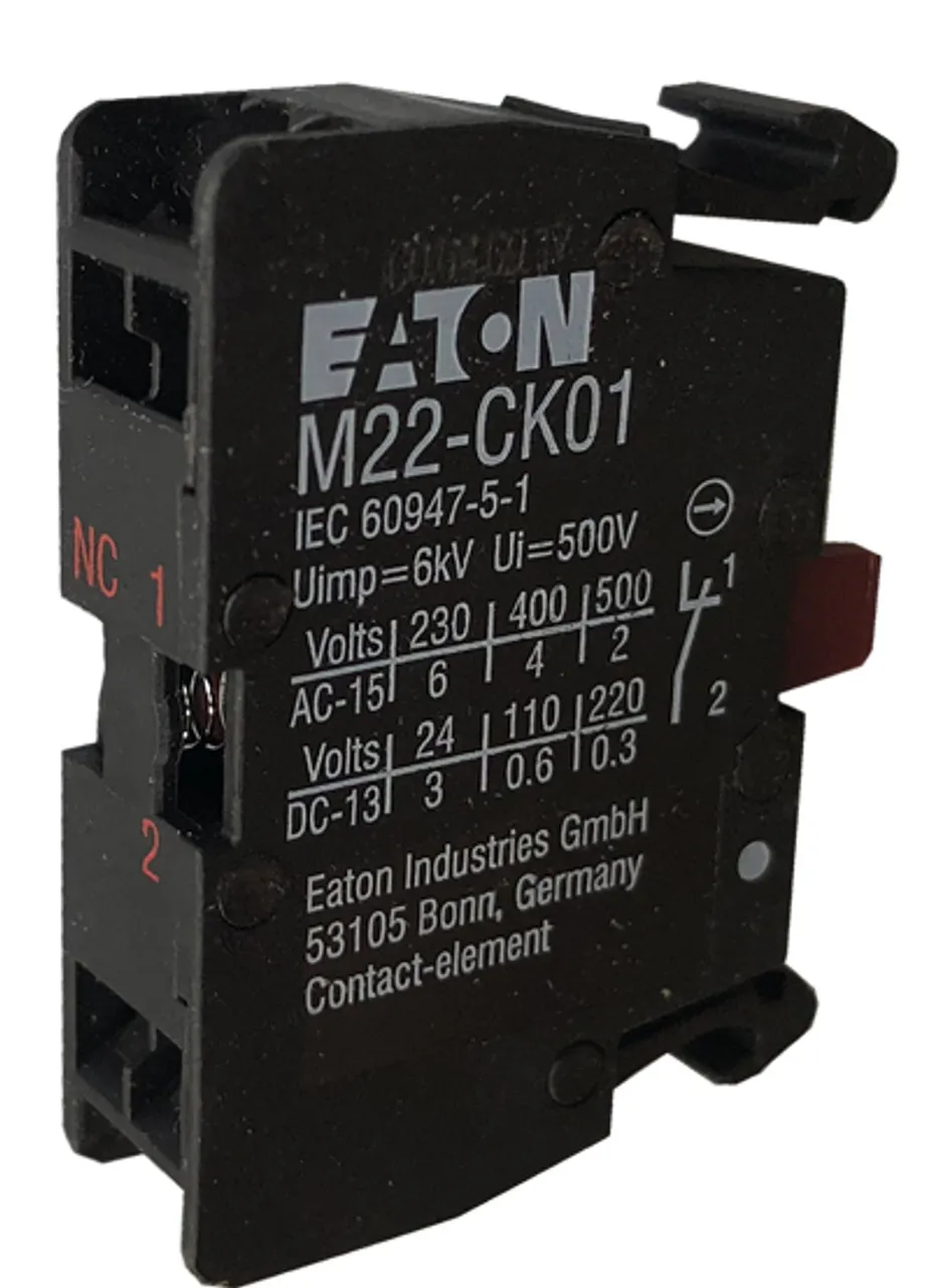 M22-CK01 Bloc de contact auxiliar montaj frontal –1xNC (normal inchis)