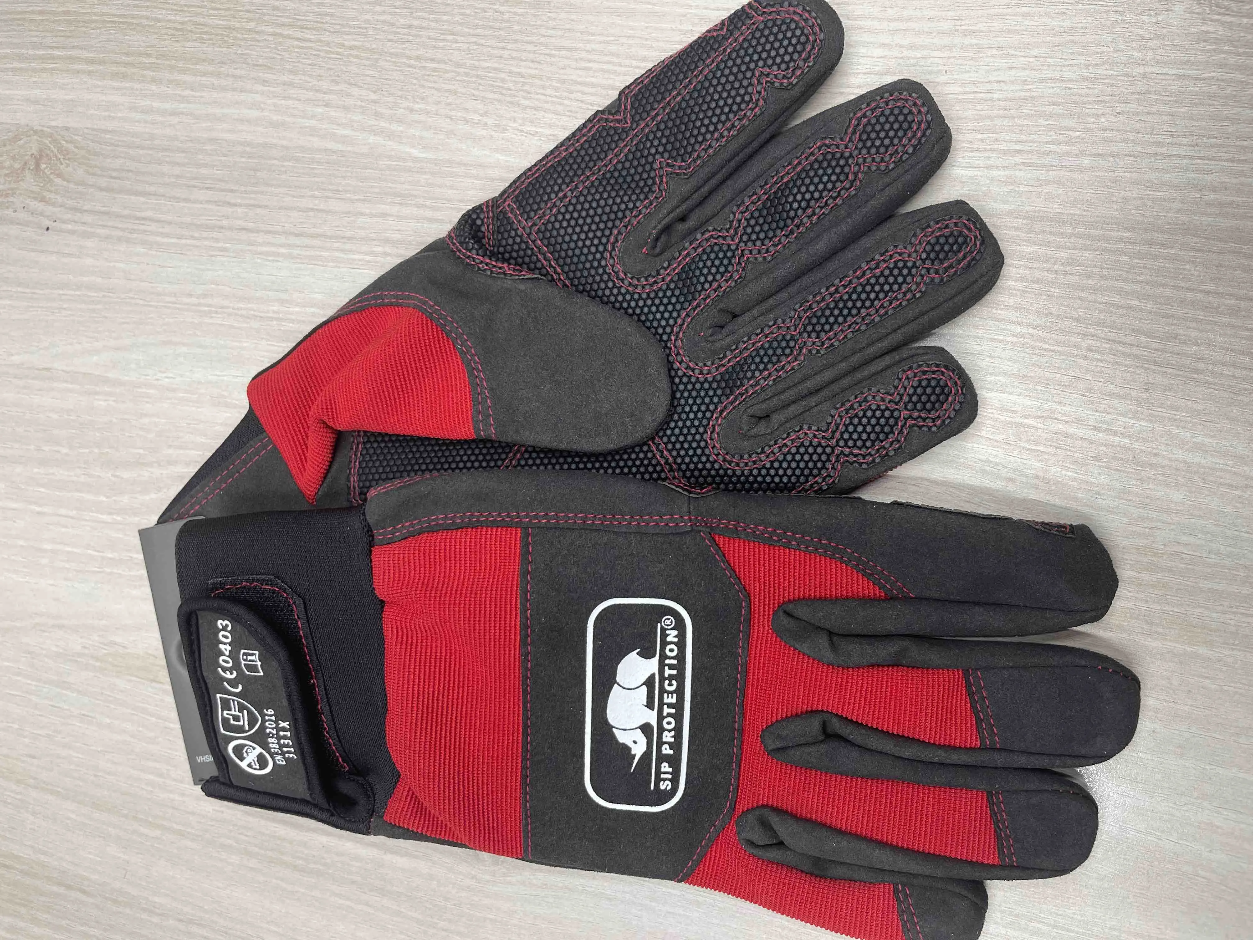 Manusi de protectie cl.1 left pentru motofierastrau mar.10 red/black