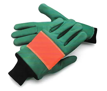 Manusi de protectie din piele naturala lucru cu fierestrau mecanic