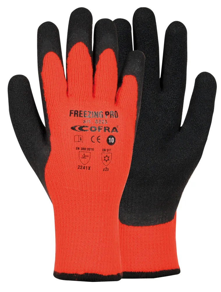Manusi tricotate cu latex FREEZING PRO DOZ