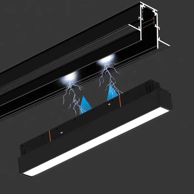 Corp iluminat LED pe sina 12W 3000K Black 2ALGD2201CA-12W