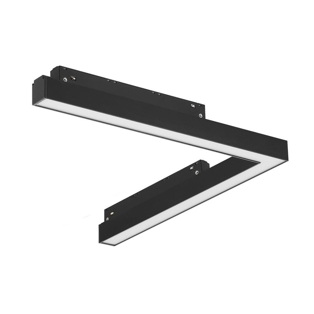 Corp iluminat LED pe sina 16W unghiular 3000K Black 2ALGD2219CA-16W