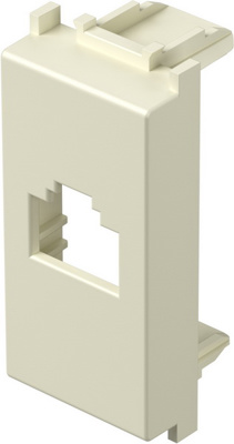 Fatada RJ45/RJ11 1M ivory  (KM35IW-P)
