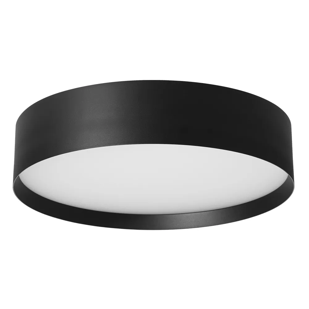 Led Round luminaires black 80W Size H:65mm