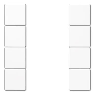 LS504TSAWWM набор клавиш на 4 зоны KNX, белый
